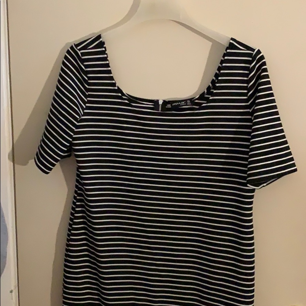 Black and white dress